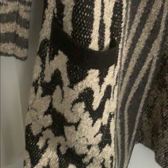 Lucky Brand Patterned Duster Sweater Sz Small - Picture 3 of 6